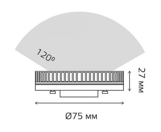 Лампа Gauss basic gx53 8,5w 750lm 3000k led 1/10/100 30849192 – изображение 2