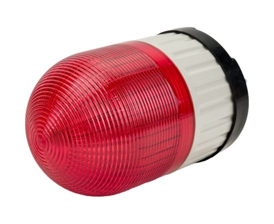 Светосигнальный маячок INNOCONT d=100мм, L=146мм, светодиод(постоянное/мигающее), вращение, зуммер, цвет: красный, 220VAC, IP55. кабель 0,5м SL100B-220-R – изображение 3