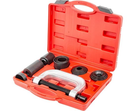 Набор инструментов для снятия и установки шаровых опор, подшипников, сайлентблоков Forcekraft 10 пр., в кейсе FK-909T2 – изображение 3