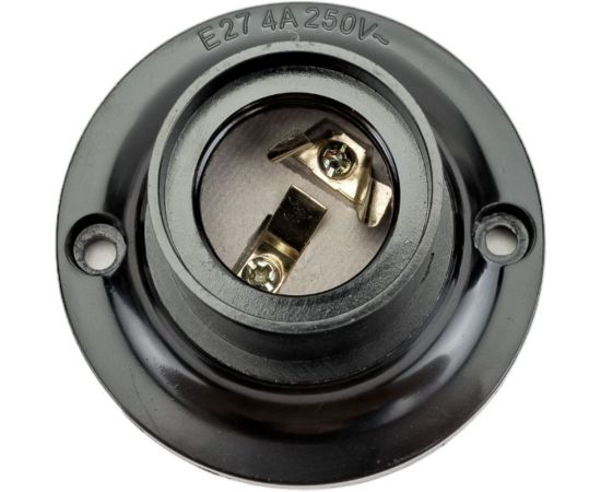 Патрон TOKOV ELECTRIC карболитовый потолочный E27 черный TKE-C05-PKB/P-27 – изображение 3