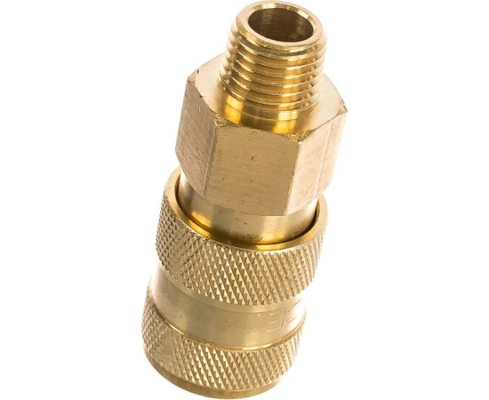 Быстроразъем пневматический с клапаном наружная резьба 1/4" в держателе Rockforce RF-BSE1-2SM – изображение 3