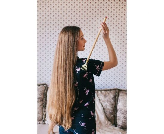 Чесалка ONLITOP универсальная, дерево/пластик, 44.5х4.2х3.5см ОТ 248713 – изображение 4