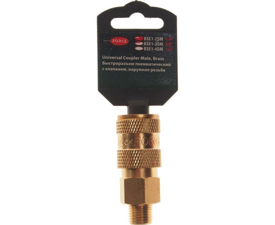 Быстроразъем пневматический с клапаном наружная резьба 1/4" в держателе Rockforce RF-BSE1-2SM – изображение 4