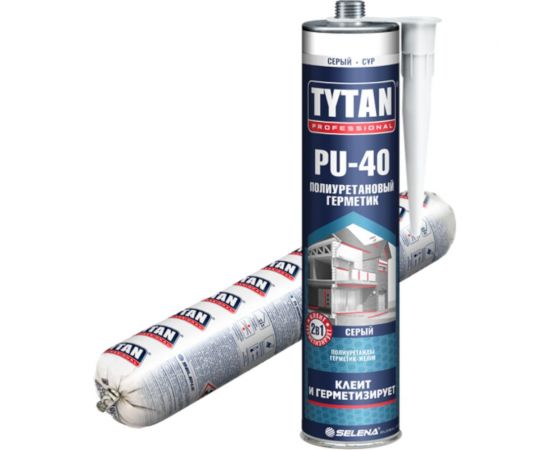 Полиуретановый герметик TYTAN PROFESSIONAL PU 40 цвет серый 310 мл 16784 – изображение 5