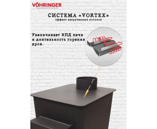 Отопительная печь буржуйка VOHRINGER umka_bez_kozhuha – изображение 7
