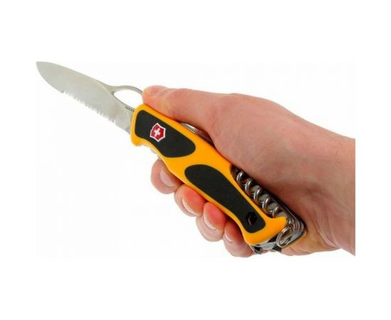 Нож Victorinox RangerGrip Boatsman 0.9798.MWC8 130 мм, 21 функция, желтый – изображение 8