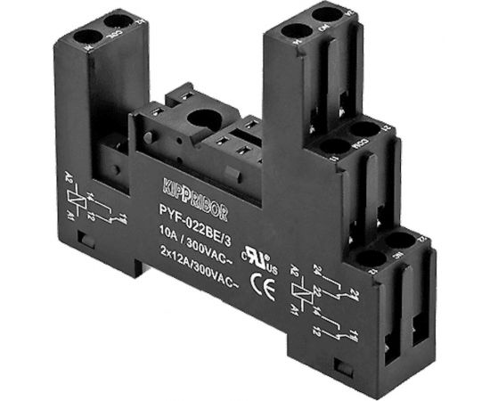 Монтажная колодка KIPPRIBOR PYF-022BE/3 12A при 300VAC, артикул 00000078976 