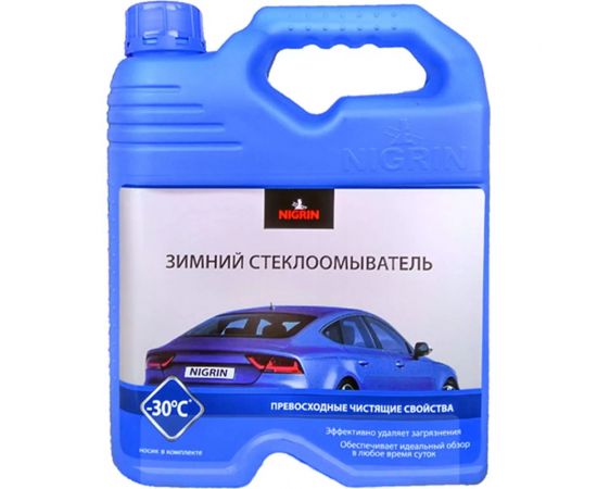 Зимняя стеклоомывающая жидкость NIGRIN - 30 С, 4 л NIG4W30 