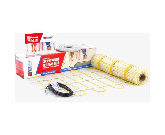 Теплый пол (мат) ENERGY 0,8 - 130 Вт к/т без термостата 00-УТ-00626 