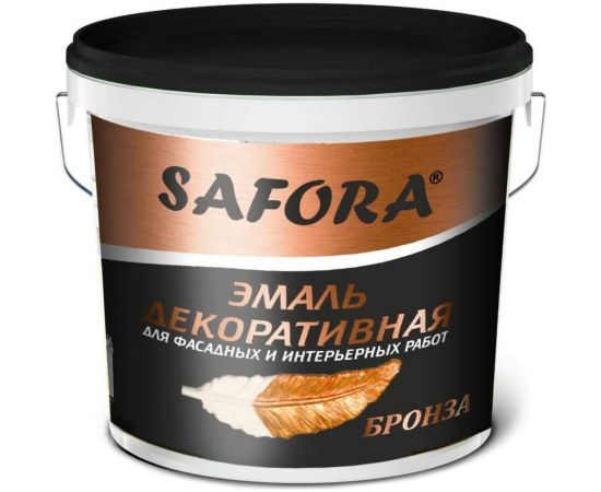 Декоративная акриловая перламутровая эмаль SAFORA бронза, 800 г ЭМ101/2 