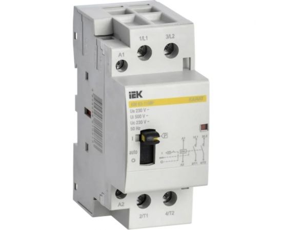 Модульный контактор с ручным управлением IEK КМ63-11МР AC KARAT MKK12-63-11 