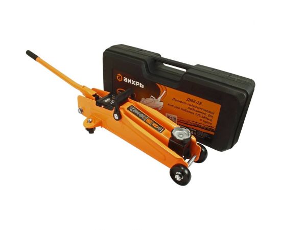 Гидравлический подкатной домкрат Вихрь ДМК-2К 2 т, 135-385 мм, в кейсе 73/5/4/1 – изображение 11