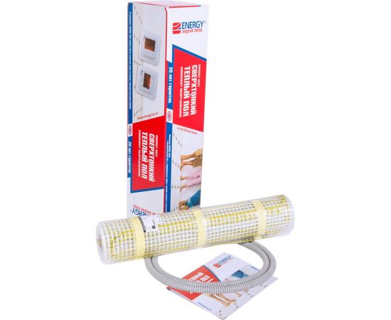 Теплый пол (мат) ENERGY 0,8 - 130 Вт к/т без термостата 00-УТ-00626 – изображение 2