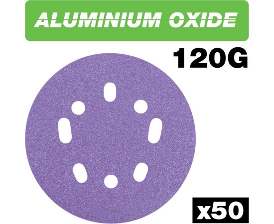 Шлифовальный круг 125 мм, зерно 120, в комплекте 50 штук TREND AB/125/120A/B – изображение 2