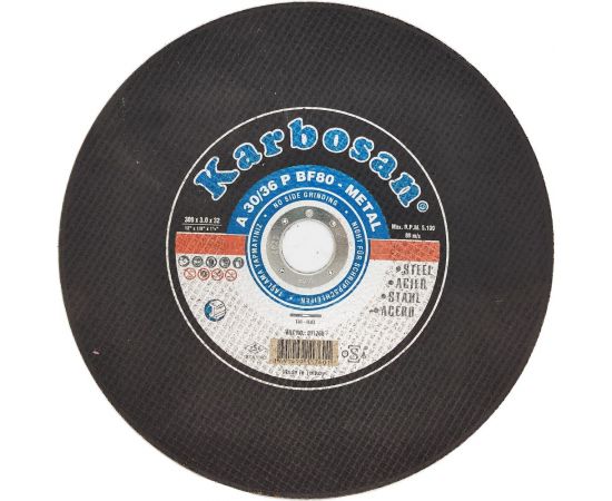 Диск отрезной по металлу 300x3х32 мм Karbosan 11760 – изображение 2