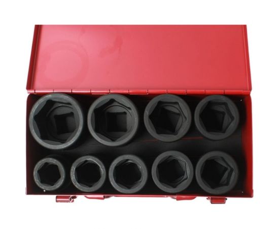Набор головок торцевых ударных 6-гранных 1 27-50мм (в кейсе) 9 предметов JTC-J809M – изображение 2