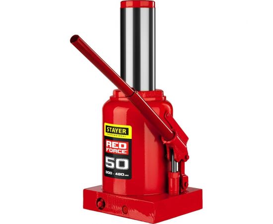 Гидравлический бутылочный домкрат STAYER Red Force, 50т 43160-50_z01 – изображение 2