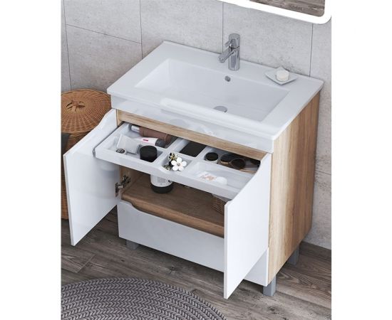 Тумба Vigo Grani 600-2-1 (Элина) tn.GRI.ELI.60.2D.1Y дуб сонома – изображение 2