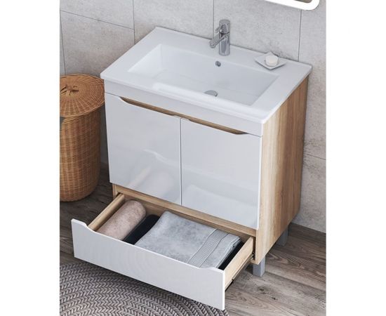 Тумба Vigo Grani 600-2-1 (Элина) tn.GRI.ELI.60.2D.1Y дуб сонома – изображение 3