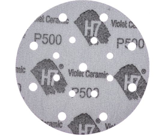 Круг абразивный Violet 150 мм, 100 шт, 17 отв, P 500, керамическое зерно Н7 H7 384981 – изображение 3