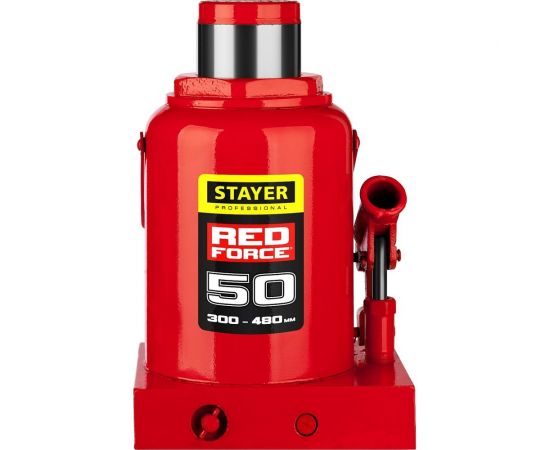 Гидравлический бутылочный домкрат STAYER Red Force, 50т 43160-50_z01 – изображение 3