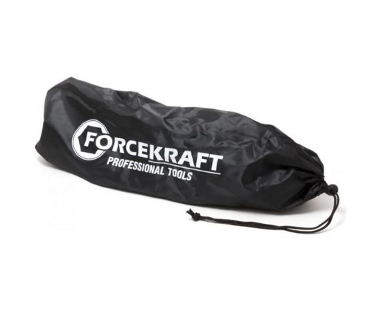 Механический домкрат Forcekraft ромб 2т с резиновой накладкой h min 115мм, h max 380мм, L-400мм в водоотталкивающем чехле FK-10152 – изображение 3