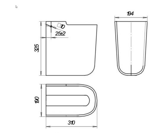 Полупьедестал Sanita BEST белый 00000055485 – изображение 3