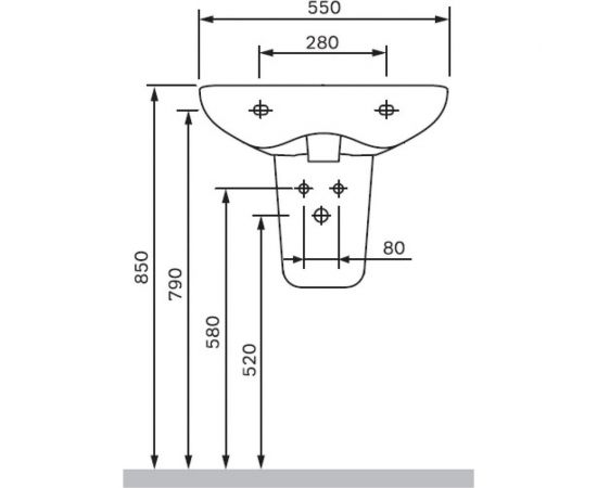 Полупьедестал AM.PM Like C804970WH – изображение 3