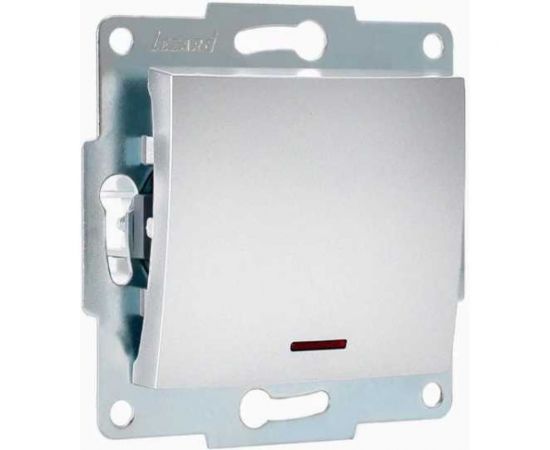 Выключатель с подсветкой Lezard KARINA матовое серебро 707-4388-111 – изображение 3