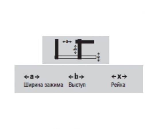 Струбцина BESSEY чугунная 1000/120, 5.5 кН, деревянная ручка BE-TP100S12BE – изображение 4