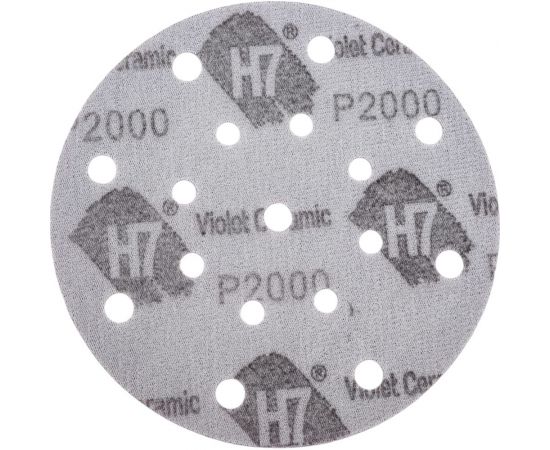 Круг абразивный Violet 150 мм, 100 шт, 17 отв, P2000, керамическое зерно Н7 H7 385049 – изображение 4