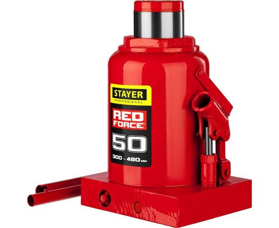 Гидравлический бутылочный домкрат STAYER Red Force, 50т 43160-50_z01 – изображение 4