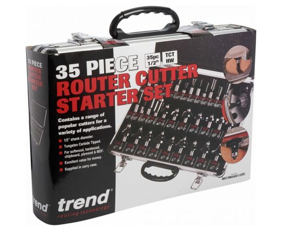 Набор фрез (35 шт; хвостовик 12.7 мм) по дереву TREND SET/SS35X1/2TC – изображение 4