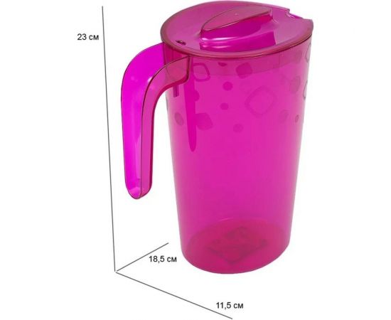 Кувшин Martika Люмици 1.8 л, 4 стакана Люмици 0.3 л розовый прозрачный С576РЗП – изображение 4