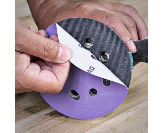 Шлифовальный круг 125 мм, зерно 80, в комплекте 50 штук TREND AB/125/80Z/B – изображение 4