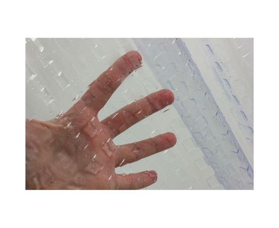 Шторка в ванную комнату Meiwa 182x182 см, Metro, прозрачный 5910 – изображение 5