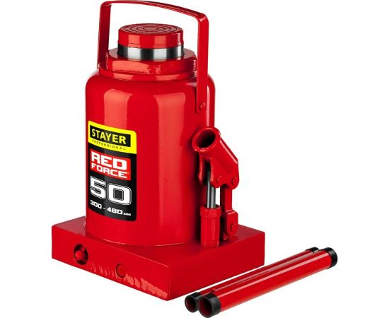Гидравлический бутылочный домкрат STAYER Red Force, 50т 43160-50_z01 – изображение 5