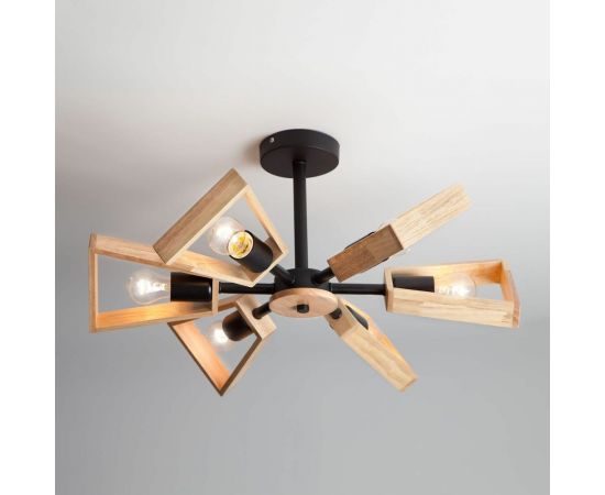 Потолочный светильник Eurosvet - 70056/6 / черный 00000081888 – изображение 5