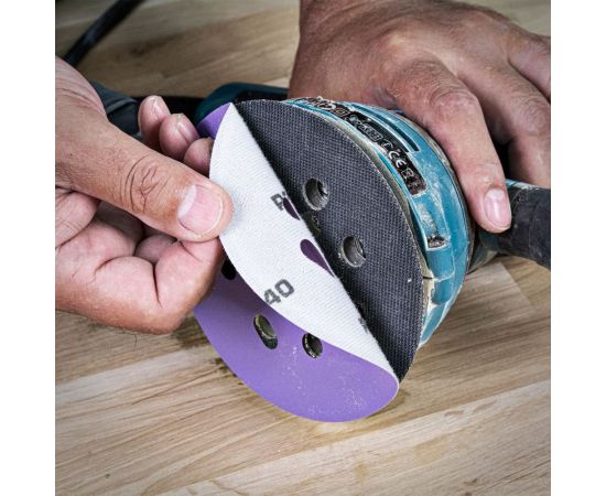 Шлифовальный круг 125 мм, зерно 120, в комплекте 50 штук TREND AB/125/120A/B – изображение 6