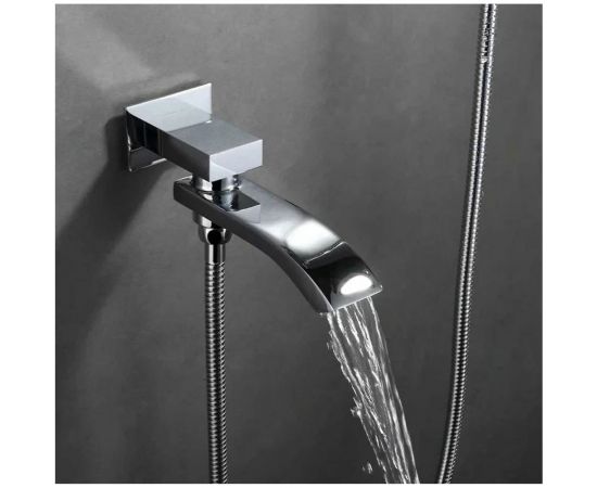 Душевая система Gappo 35к G7107 лейка ""Тропический душ"" встраиваемая, хром 533234 – изображение 8