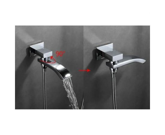 Душевая система Gappo 35к G7107 лейка ""Тропический душ"" встраиваемая, хром 533234 – изображение 9