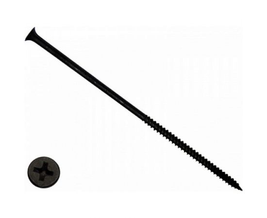 Саморез КРЕП-КОМП черный, универсал., 4,8х 89, 10 шт. чм8948мф 