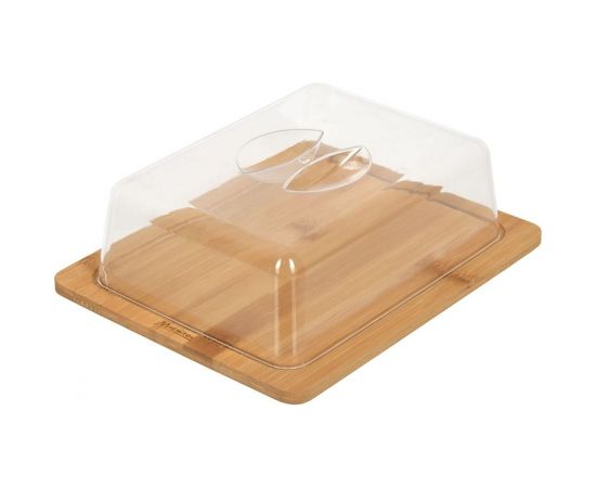 Сервировочная доска MARMITON с крышкой, бамбук, 25.5x20x7.5 см 17629 