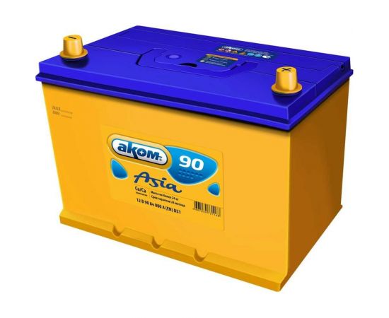 Аккумуляторная батарея AKOM Asia 90Е Ah, 800 A, обратная полярность 015090001 