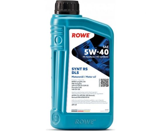Моторное масло для легкового транспорта ROWE HIGHTEC SYNT RS DLS SAE 5W-40 NEW 20307-0010-99 