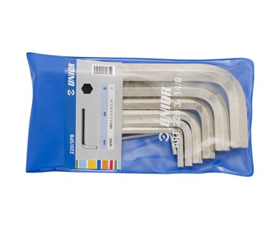 Набор шестигранных ключей Unior 10 предметов 3 - 19 мм 3838909010618 