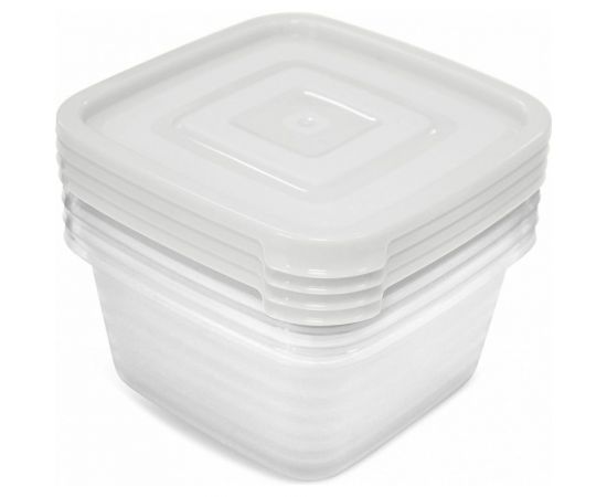 Контейнер для продуктов Martika СВЧ Унико квадратный 0.45 л набор 4 шт С216 