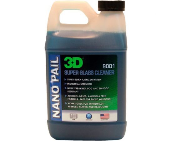 Очиститель стекол 3D Super Glass Cleaner 9001OZ64 концентрат, 1.89 л 020612 