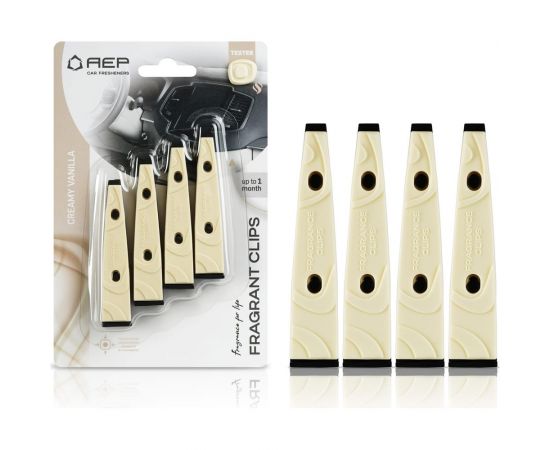 Ароматизатор в дефлектор АЕР FRAGRANT CLIPS Creamy vanilla А 1002 