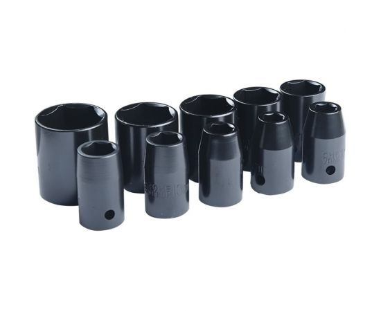 Набор торцевых головок (10 шт; 9-27 мм; 1/2"") для гайковертов IW 580_IW 720_IW 900 FUBAG 160101 